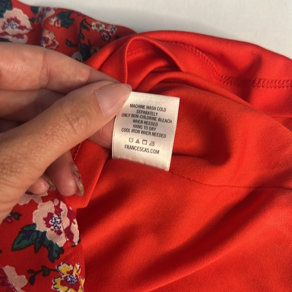 Harper Heritage Francesca’s Floral Red Sleeveless Dress Size Small women’s - Picture 7 of 13